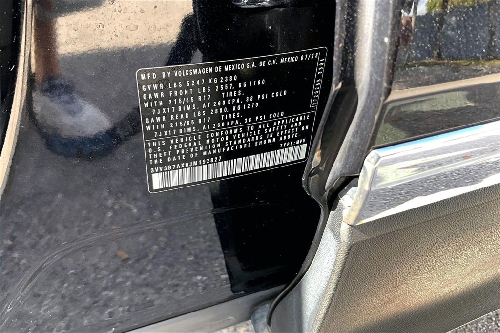 2018 Volkswagen Tiguan 2.0T SE