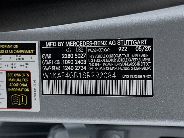 2025 Mercedes-Benz C-Class C 300