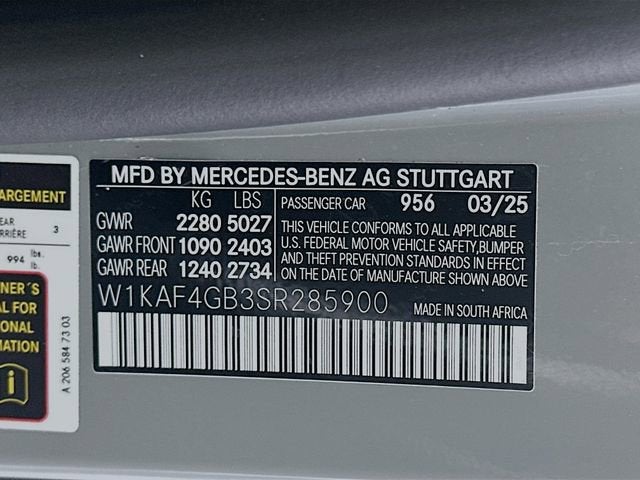 2025 Mercedes-Benz C-Class C 300