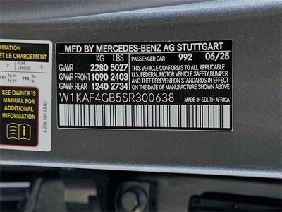 2025 Mercedes-Benz C-Class C 300