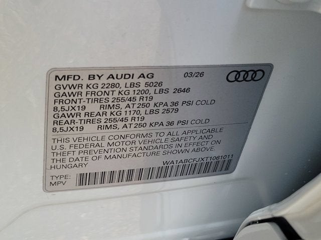 2026 Audi Q3 S line