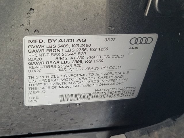 2022 Audi Q5 45 S line Premium Plus