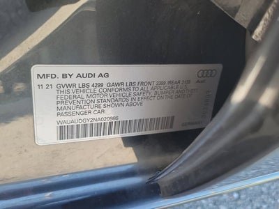 2022 Audi A3 40 Premium