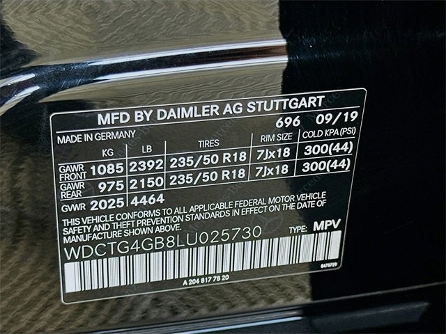 2020 Mercedes-Benz GLA GLA 250