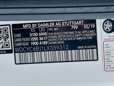 2020 Mercedes-Benz G-Class G 550