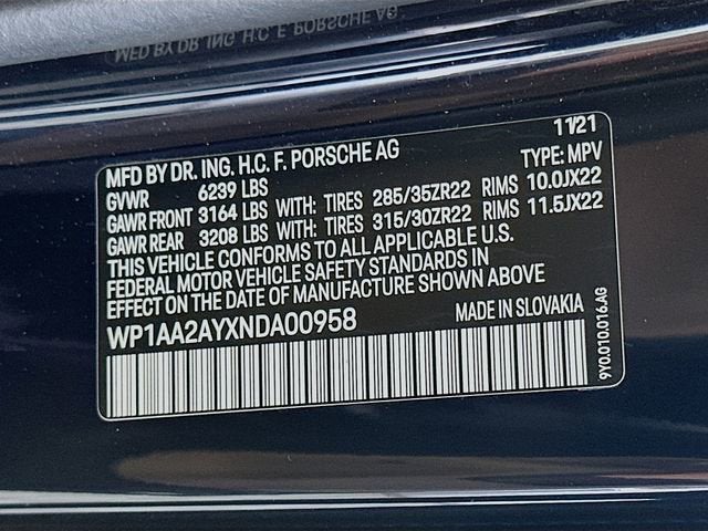 2022 Porsche Cayenne Base