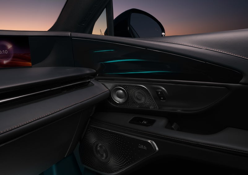 Selectable ambient lighting glows in the passenger door panel. | Gary Yeomans Lincoln in Daytona Beach FL