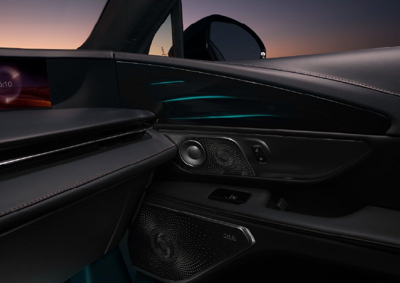 Selectable ambient lighting glows in the passenger door panel. | Gary Yeomans Lincoln in Daytona Beach FL