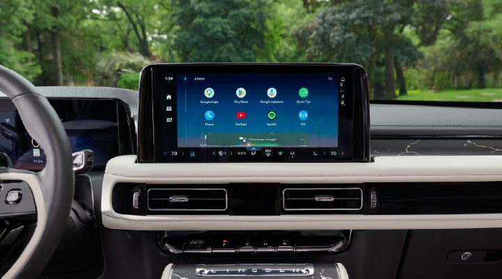 The center touchscreen inside a 2027 Lincoln Aviator® Black Label™ SUV | Gary Yeomans Lincoln in Daytona Beach FL