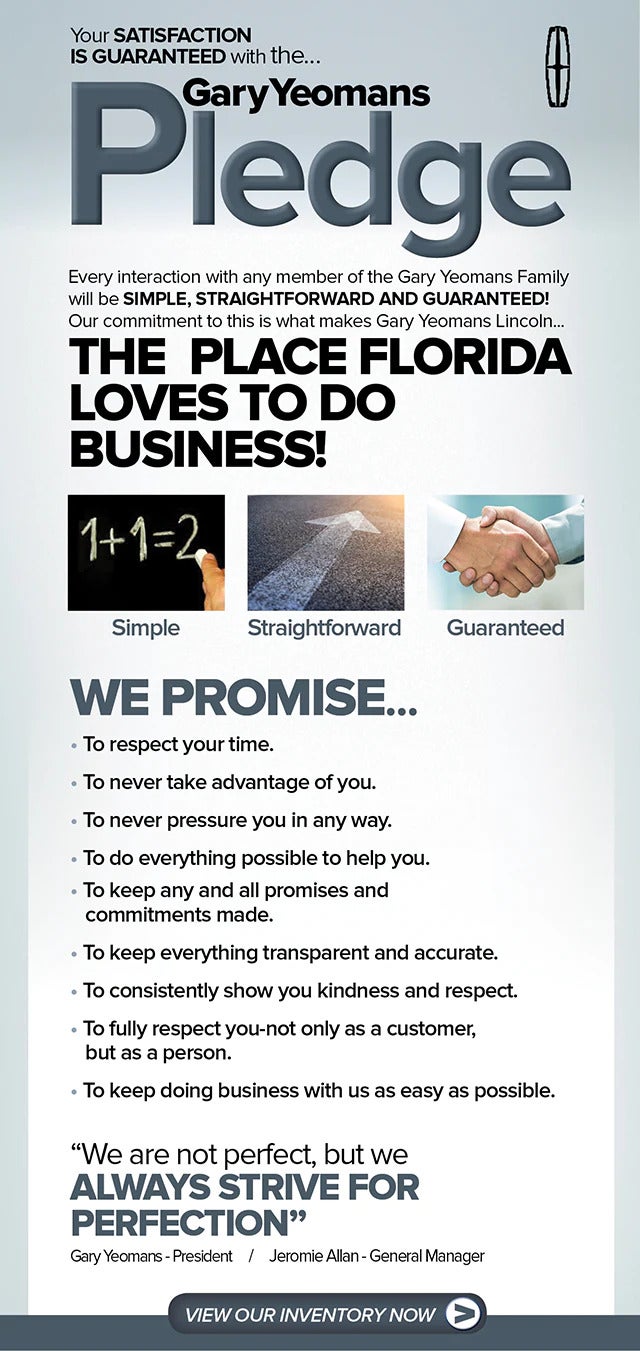 Gary Yeomans Lincoln Pledge